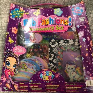 Lisa Frank Fab Fashions Stationary Set Handle Box With Tons Of Crafts