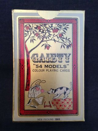 Gaiety " 54 Models " Colour Playing Cards No.  202 1969