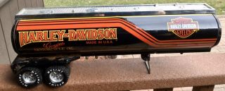 Nylint Harley Davidson Semi Tractor Trailer Tanker Made In Usa