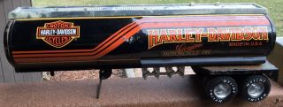 Nylint Harley Davidson Semi Tractor Trailer Tanker Made In USA 3
