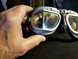Vintage Made in England Aviator/Motorcycle Goggles 2