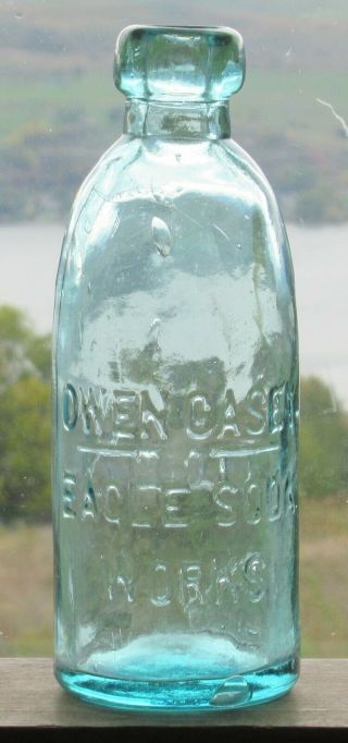 Sac City,  Ca.  Hutchinson Pop Owen Casey / Eagle Soda / Blob Top Bottle