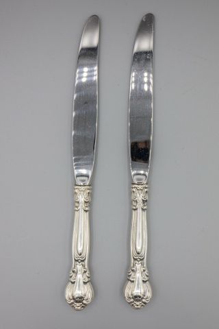 Gorham Chantilly Sterling Silver Modern Hollow Knife Pair,  8 7/8 " – Set Of 2