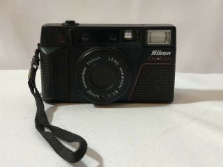 Vintage Nikon L35af2 One•touch 35mm Point And Shoot Film Camera -
