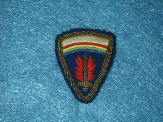 Wwii Occupation Us Army - Europe Patch Di,  Bullion On Wool,  German - Made