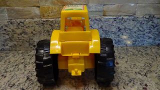 1970 ' s vintage PROCESSED PLASTIC Co.  yellow Ford farm tractor 3