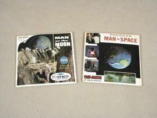 Man In Space Mercury And Apollo 11 Project Man On The Moon Viewmasters