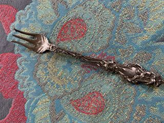Whiting Lily Pattern Sterling Silver Seafood Cocktail Fork