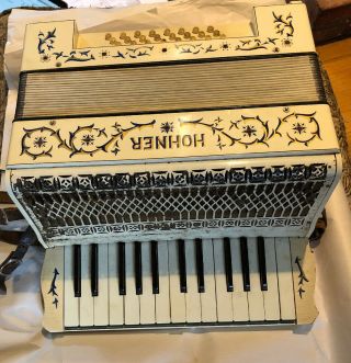 Vintage Hohner Imperial Small Accordion Made In Germany