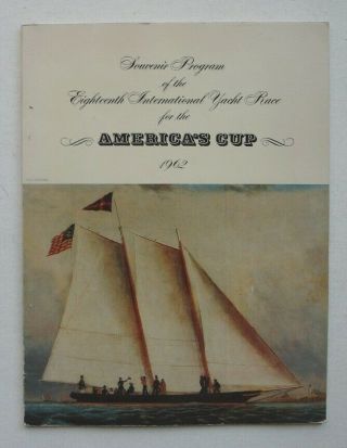 Souvenir Program Of The 18th International Yacht Race For The America 