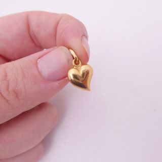 18ct Gold Witches Heart Pendant/ Charm,  18k 750