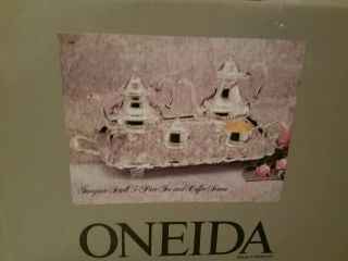 Nib Oneida Silverplate 5 Piece Coffee Tea Set