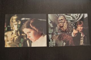 Star Wars A Hope 1977 8x10 Set Of 8 Full Bleed Lobby Cards - Rare