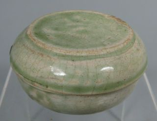 China Chinese Celadon Green Seal Paste Box Yuan Or Ming Dynasty Ca.  13 - 15th C.