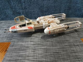 Vintage 1999 Hasbro Star Wars Y - Wing Fighter Bomber,  Pre - Owned,  Very G,  Cond.