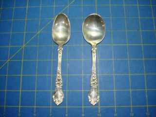 Rm & S Sterling Silver Spoons 2 Different Soup & Table Pattern