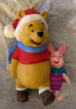 1996 Hallmark Keepsake Winnie The Pooh And Piglet Christmas Ornament