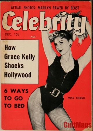 Celebrity 1954 Dec Vol 2 3 Ava Gardner Grace Kelly Marilyn Monroe Digest Pinup