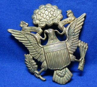 Wwii Part 18k Gold Army Air Forces Officer Hat Badge By Meyer Metal