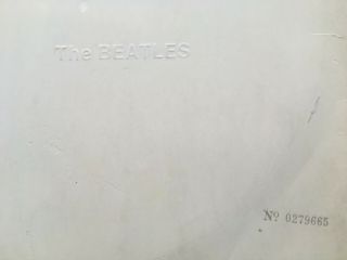 Beatles Uk Mono White Album No 0279665 Ex Vinyl Seam Wear On Slv No Pics /poster