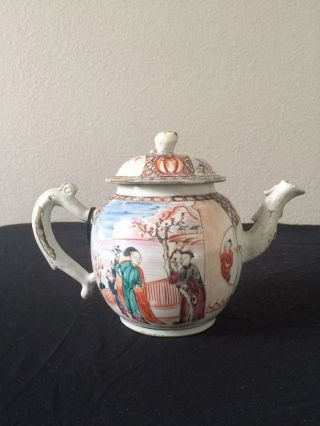 18c Chinese Antique Famille Rose Porcelain Teapot