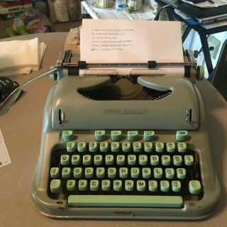 Vintage Rare 1962 Hermes 3000 Cursive Script Font Typewriter Brushes Key Switzer