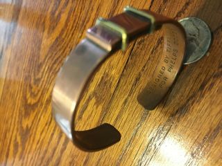 Collectible Copper Bracelet ' Designed by Tiffany & Co for Phelps Dodge ' VG Condi 3