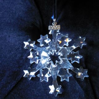 2004 Swarovski Crystal Christmas Snowflake Ornament - W/ & Box