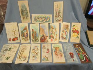 Vintage Christmas Cards 25 W/ Envelopes Religious Pictures Inside,  Out