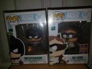 Funko Pop South Park Mysterion And The Coon Pair Summer Excl