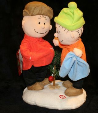 2009 Gemmy Interactive Peanuts Charlie Brown And Linus Voice Nwt