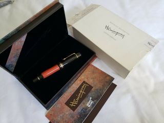 Uninked Montblanc 1992 Limited Edition Ernest Hemingway Fountain Pen M Nib