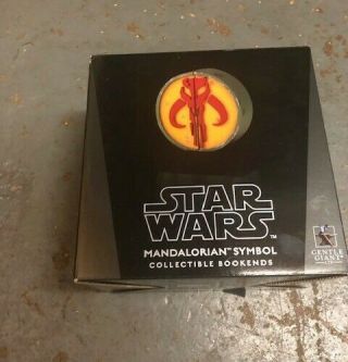 Gentle Giant Star Wars Mandalorian Logo Bookends Set