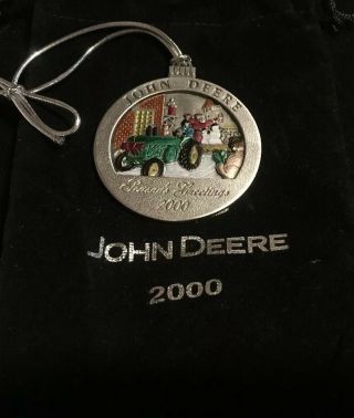 2000 John Deere 5 Pewter Christmas Ornament With