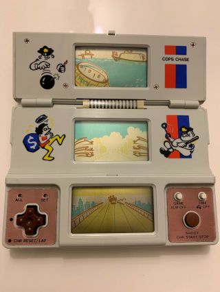 Vintage Vtech Cops Chase Tri - Screen Time And Fun Lcd Game Very Rare