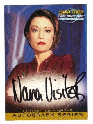 Star Trek Deep Space 9 Nana Visitor Autograph A4 As Kira Nerys