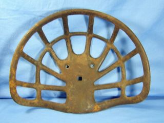 Unmarked Tractor Or Implement Cast Iron Seat Vintage