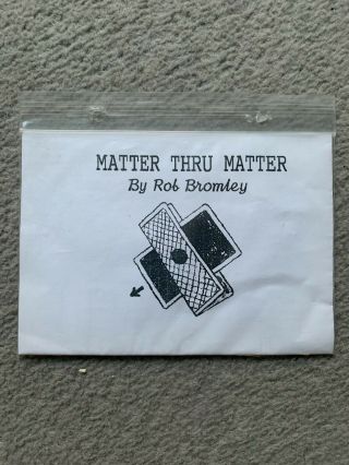 Matter Thru Matter By Rob Bromley