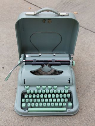 Vintage Hermes 3000 Portable Typewriter 1960s