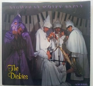 Vintage - The Dickies Nights In White Satin 45 Rpm - Kkk Cover Sleeve