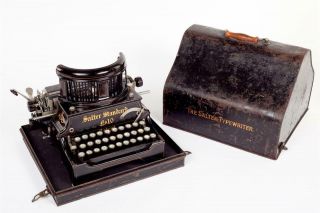 Vintage C1908 " Salter Standard Standard No.  10 " Typewriter With Case -