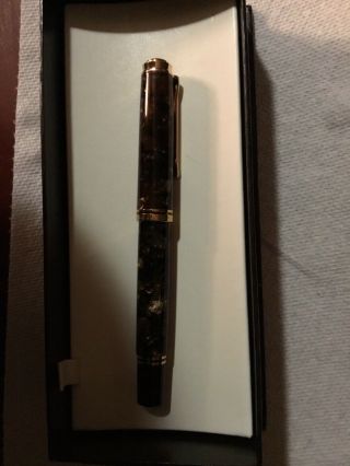 Pelikan M800 Renaissance Brown Fountain Pen.