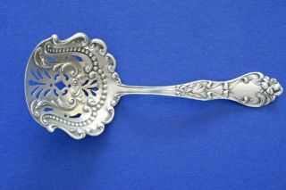 Art Nouveau 1902 Blackinton Azalia Pierced Sterling Silver Bon Bon Or Nut Spoon