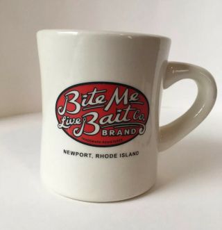 Bite Me / Are You Getting Any?mug Heavy Restaurant - Style Fisherman Rhode Island