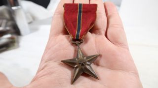 Wwii Us Army Full Size Bronze Star Medal
