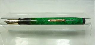 Waterman Patrician Fountain Pen.  Emerald/Jade Green.  Patrician nib.  c.  1929.  VGWC 3