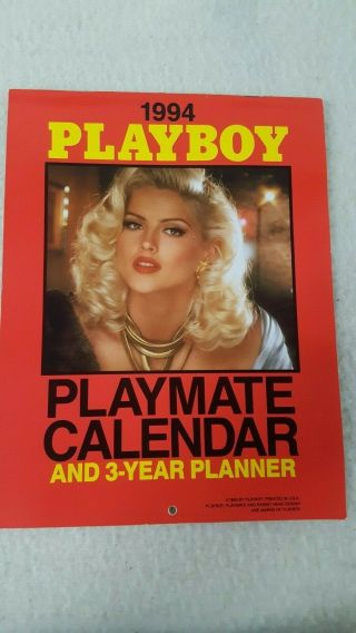 1994 Playboy Playmate Calendar Anna Nicole Smith On The Cover Pamela Anderson