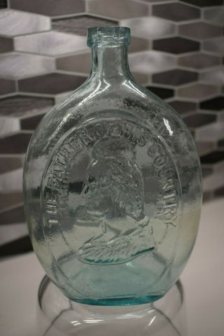 Early GI - Washington and Taylor Flask - Dyottville Glass - Quart 2