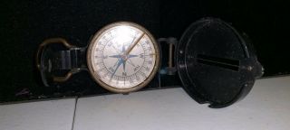 Wwii Era Us Army Corps Of Engineers Lensatic Compass Superior Magneto Corp