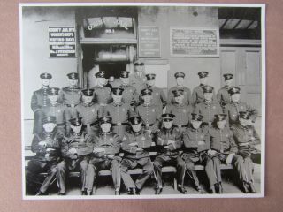 Vtg 1930 Sheriff Policemen Group Photo County Jail San Francisco Ca Fitzgerald